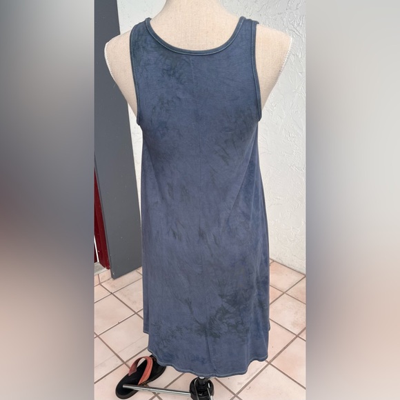 NWT Sweet Hand Dyed & Hand Painted Micromodal & Lycra Tank Dress in Steel Blue - Picture 3 of 8